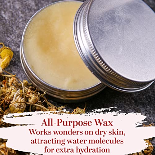 Beeswax for Candle Making | Raw Beeswax for Skin and Hair Care, Food Grade | Use for Lotion Making and Lip Balms | 1 lb Bar of 100% Pure Bees Wax