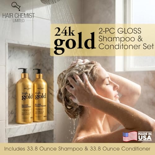 Hair Chemist 24K Gold Shampoo & Conditioner Set 33.8 oz