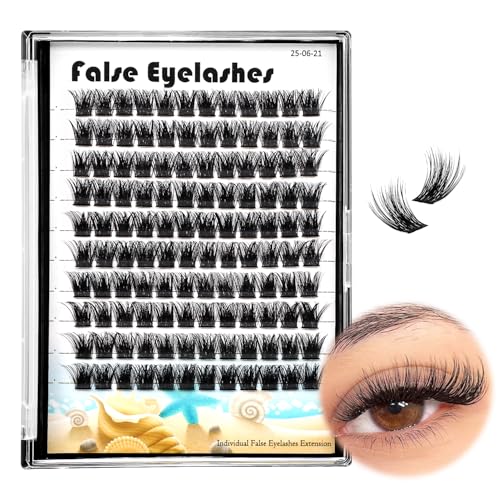 D Curl Cluster Eyelashes 12mm - 120 Pcs Volume Lash Extensions