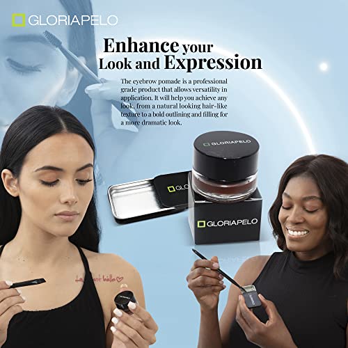 Eyebrow Gel & Pomade Set - Brow Soap Kit with Spoolie, Waterproof