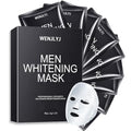 Mens Face Sheet Mask Set,Hydrating Facial Sheet Masks Combo for All Skin Types,Moisturizing Mens Face Mask Skincare Gift Set for Him,Dad,Husband & Boyfriend (10 Pcs)