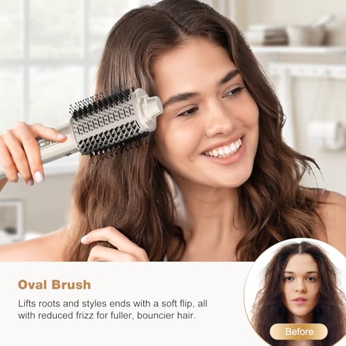7MAGIC 7-in-1 Hair Dryer Brush with Auto-Wrap Curlers