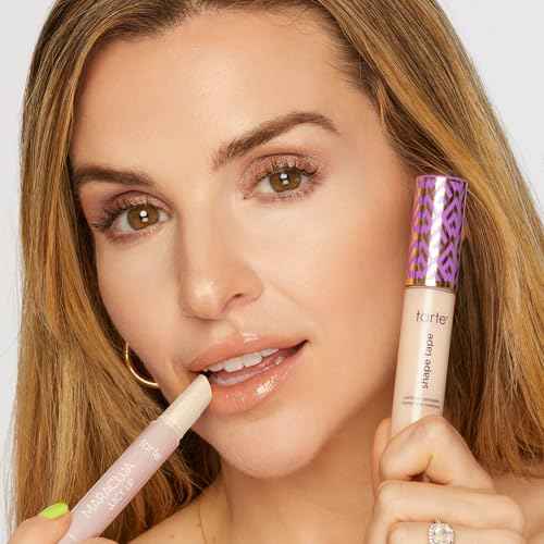 tarte icons shape tape concealer & maracuja juicy lip duo ? Full Coverage Concealer for Dark Circles & Fine Lines with Hydrating Nourishing Lip Gloss Balm, Vegan & Cruelty Free