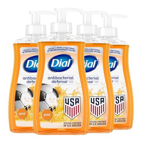 Dial Antibacterial Liquid Hand Soap with Aloe, Gold Scent, 11 oz (Pack of 4)