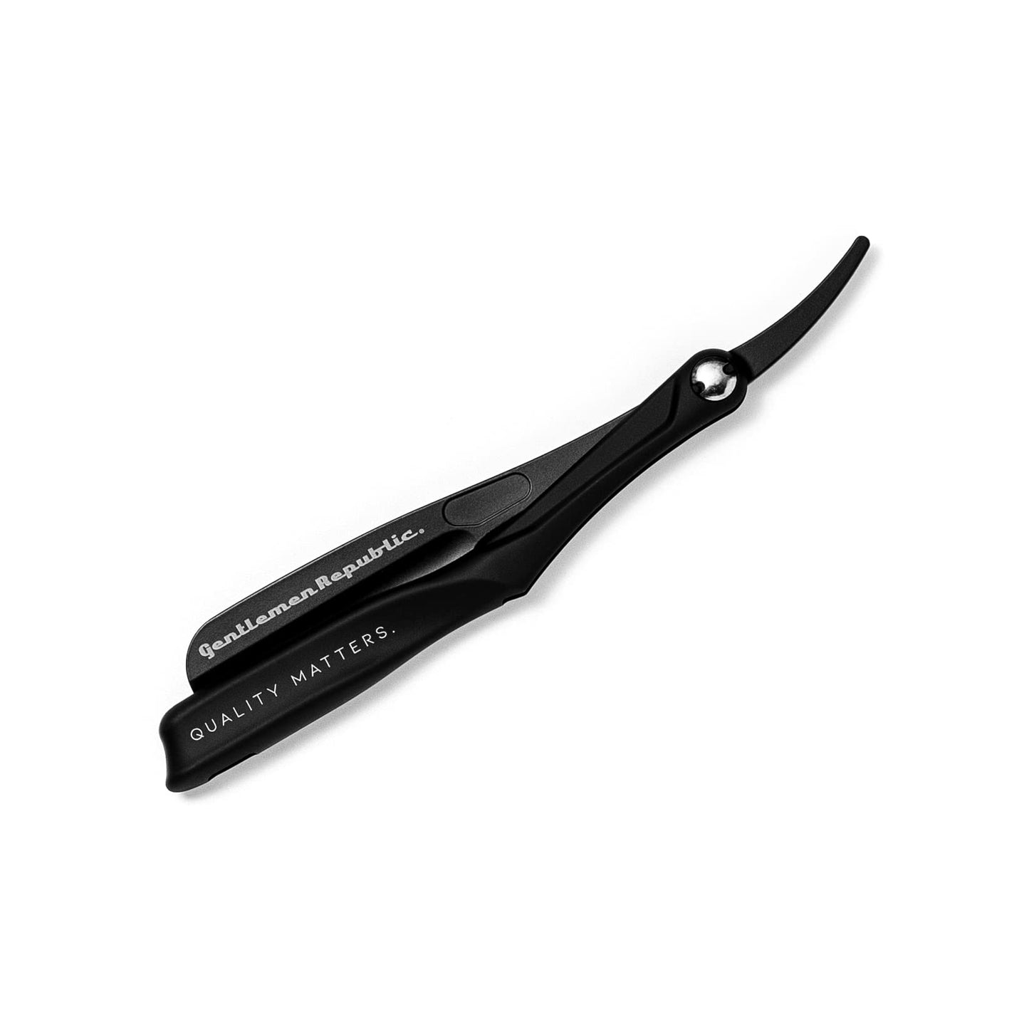 Gentlemen Republic Straight Edge Razor Holder: Premium Black Safety Razor Holder for Professional Barbers and Everyday Home Grooming - Achieve the Shave with Confidence