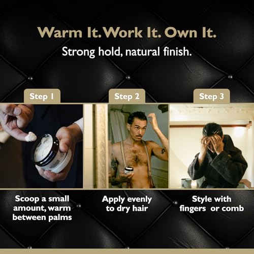 Strong Hold Matte Hair Clay for Men – 3.4 oz