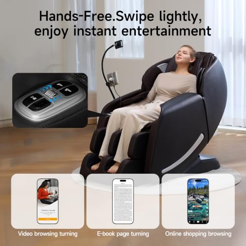 Real Relax Massage Chair Full Body 3D SL-Track Zero Gravity Recliner