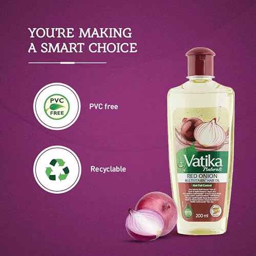 Vatika Naturals Multivitamin Hair Oil - Nourishing Formula for Healthy, Lustrous Hair - Strengthens Revitalizes & Promotes Stronger Hair - 100% Natural Oil Extract - Enriched with Red Onion - (300 ML)