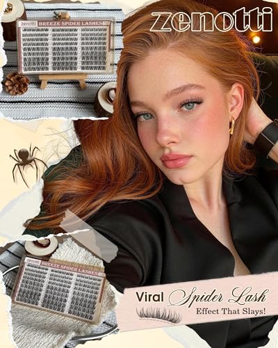 Zenotti DD Curl Spider Lash Clusters Kit - Wispy Natural Extensions