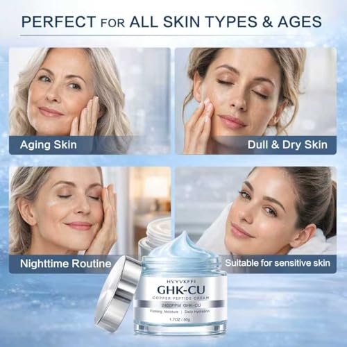 GHK-CU Copper Peptide Cream 2400PPM Firming Moisturizer