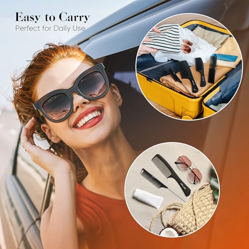 SALONSILK 4-Piece Professional Hair Comb Set