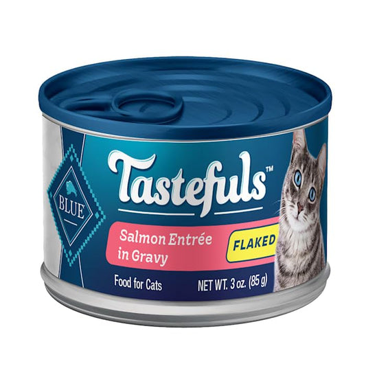 Blue Buffalo Tastefuls Wet Cat Food with Salmon, 3 oz., Case of 12