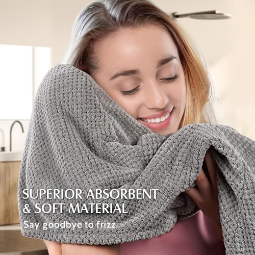 Microfiber Hair Towel Wrap 3-Pack | 30x10 Quick-Dry