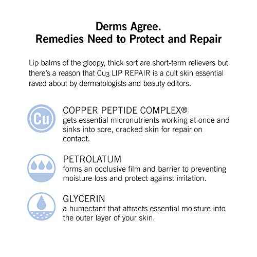 NEOVA SmartSkincare Cu3 Lip Repair, a moisture-sealing formula nourishes and protects lips during and after sun, cold and wind exposure.