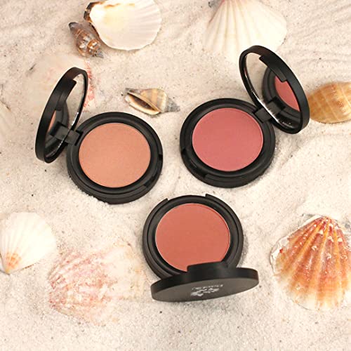 BaeBlu Organic Blush 100% Natural Pressed Mineral Powder, Made in the USA, Dusty Rose