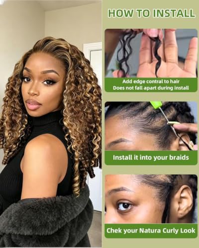 16 Inch Burmese Curly Crochet Hair Extensions for Black Women