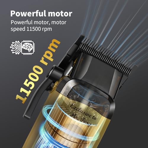 KEMEI KM-90-4 Professional Hair Clippers for Men, Clippers for Hair Cutting, Rechargeable Cordless Hair Clippers, Haircut Clippers, Hair Cutting Tools, LED Display, Perfect Gifts for Men.