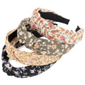 DRESHOW Flower Printed Knotted Headbands - 4 Pcs Boho Hair Accessories
