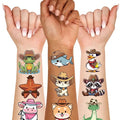 Western Temporary Tattoos, 75+ Designs, 6 Sheets Waterproof