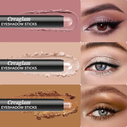 Creaglam Eyeshadow Stick Set 3pc Waterproof Blendable