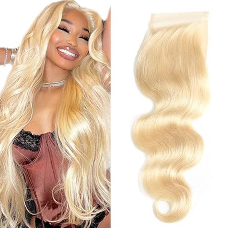 613 Blonde 4x4 HD Lace Closure - 24 Inch Body Wave Human Hair
