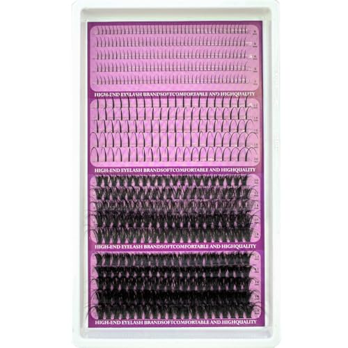 D Curve Lash Clusters Kit - 20 Rows Spiky Eyelash Extensions