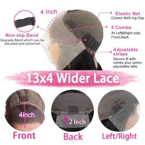 250 Density Deep Wave Lace Front Wigs Human Hair Curly Wig Wet and Wavy Lace Front Wigs Pre Plucked Frontal Wigs 20 Inch 100% Real Human Hair No Synthetic No Tangle No Shedding Triple Lifespan 3X