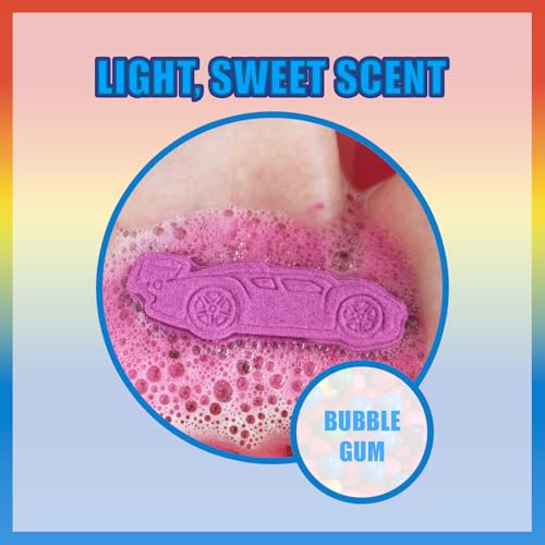 Bubble Gum Scented Bath Bomb Set for Kids - 6 Piece