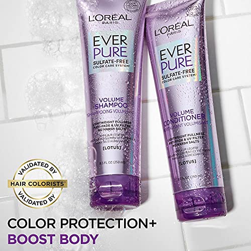 L¡¯Or?al Paris Moisture Sulfate Free Conditioner, Hair Care for Color-Treated Hair with Rosemary Botanicals, EverPure, 8.5 Oz (Packaging May Vary)