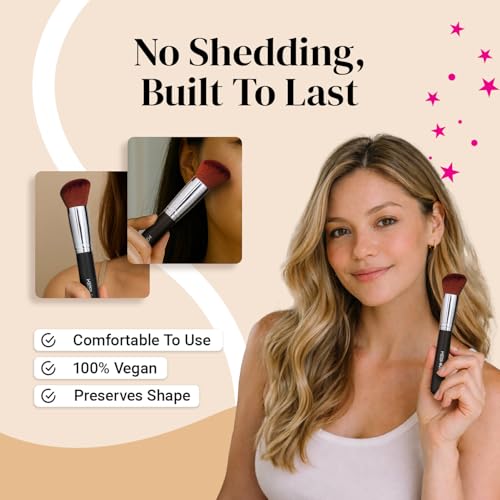 Angled Blush & Bronzer Brush - Liquid, Cream & Powder