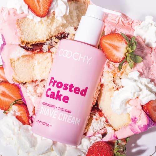 Coochy 32 oz Moisturizing Shave Cream for Sensitive Areas - Frosted Cake Scent