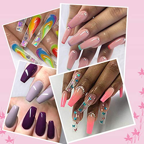 10 Pcs Heavy Duty Nail Files Set - 100/180 Grit Double Sided Emery Boards for Natural & Acrylic Nails - Pack of 1 - Home & Salon Use
