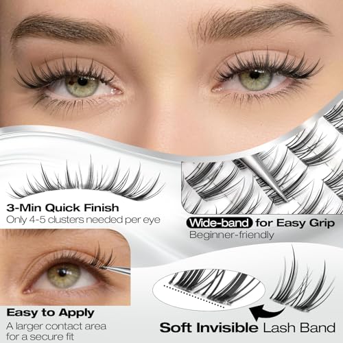 Yawamica Anime-Inspired Spiky Bunny Lash Clusters 8-12mm