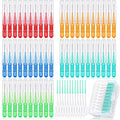 Patelai 350 Pieces Interdental Brush Tooth Floss Tooth Cleaning Tool Toothpick Dental Flossing Head Oral Flosser Soft Picks Refill Dental Flosser Toothpick Cleaners(Mixed Color)