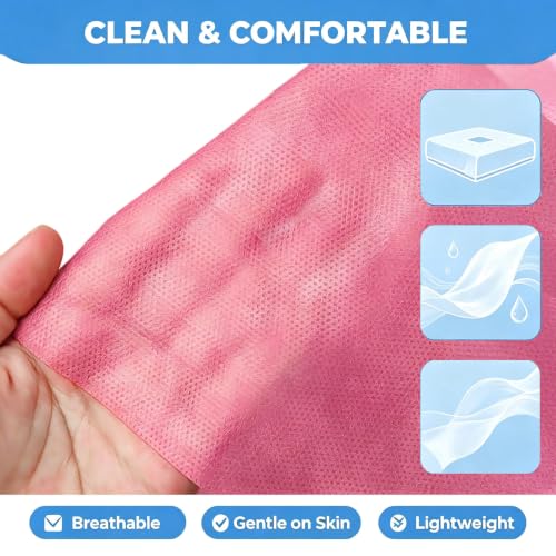 100-Pack Disposable Massage Table Sheets - 75x31 Waterproof Spa Bed Cover
