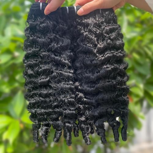 Burmese Curly Human Hair Bundles 16 18 20 Inch 12A Grade