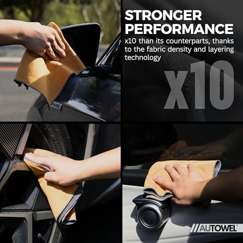 AUTOWEL Car Drying Towels 2-Pack – 500 GSM Microfiber