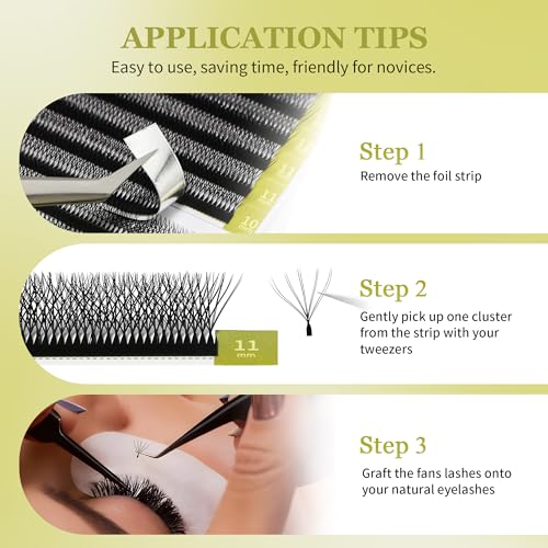 5D W-Shaped Lash Extensions 0.07D Curl 8-15mm Mix