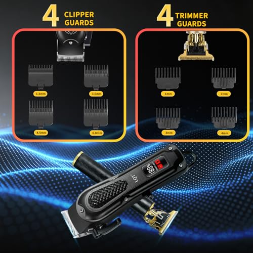 LQT Cordless Hair Clippers & T-Blade Trimmer Set - Two-Piece Home Barber Kit