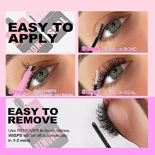 Mavphnee 3-in-1 Lash Bond, Seal & Remover Kit - Waterproof Eyelash Adhesive for DIY Extensions - Travel Pack