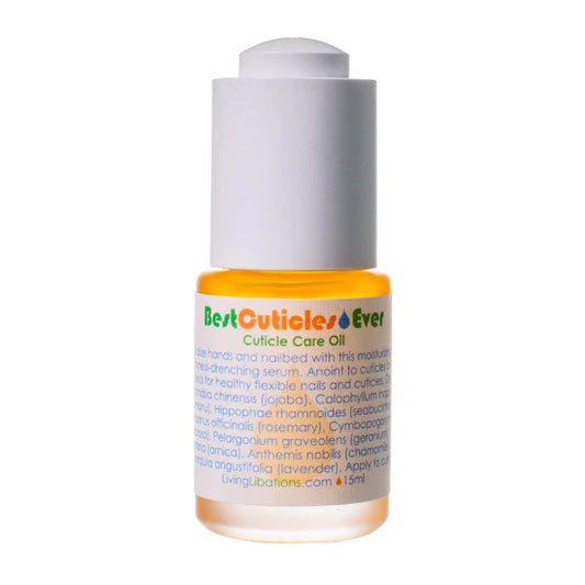 LIVING LIBATIONS - Organic Best Cuticles Ever Cuticle Oil | Natural, Wildcrafted, Vegan Clean Beauty (0.5 fl oz | 15 mL)