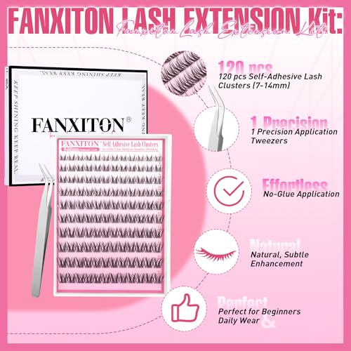 Manga Self Adhesive Eyelashes 120 Pcs C-Curly 7-14mm