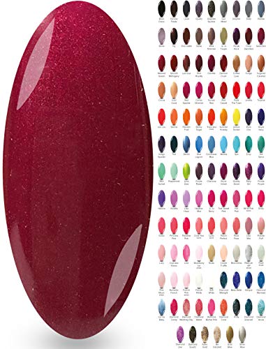 Red Wine Colour Gel Polish - (Masked Queen) Dark Winter Berry Bold Glossy UV LED Nail Gel Polish NYK1 Nailac Manicure Professional Polishes Top Selling Popular