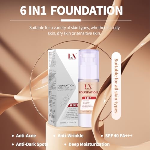 6-in-1 Liquid Foundation with Hyaluronic Acid - 24h Wear