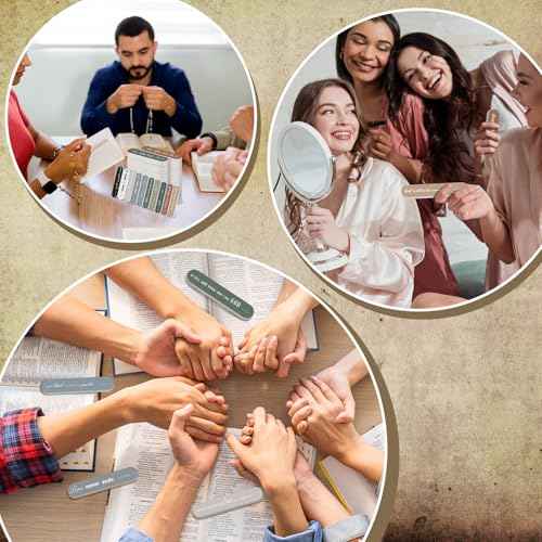 50 Pcs Christian Gifts for Women Bulk Christian Nail File Bulk Mini Bible Scripture Emery Board Nail Files Religious Appreciation Gifts for Employee Teacher Staff Coworker Women (Morandi)