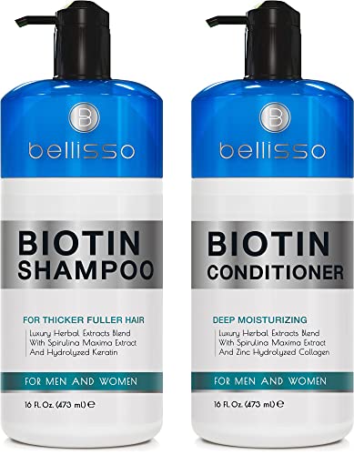 Biotin Shampoo and Conditioner Set for Thickening Hair