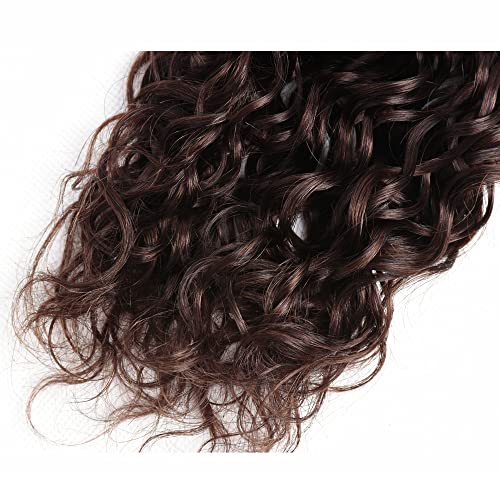Kinky Curly Human Hair Bundles #4 Dark Brown 22-26 Inch