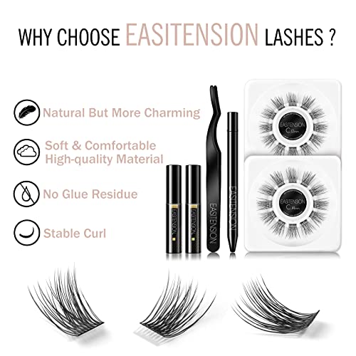 DIY Eyelash Extensions Cluster Lashes Kit - 12mm & 14mm