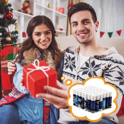 Maxcheck 48 Pcs Christmas Christian Lip Balm Bulk Mini Nativity Scene Lip Balm Moisturizing Gift Christmas Stocking Stuffers for Xmas Religion Christians Gifts