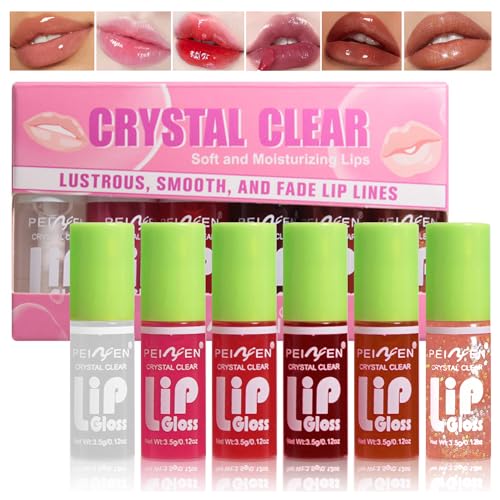 Yasovigi 6 Colors Lip Oil Tint - Moisturizing Liquid Lipstick